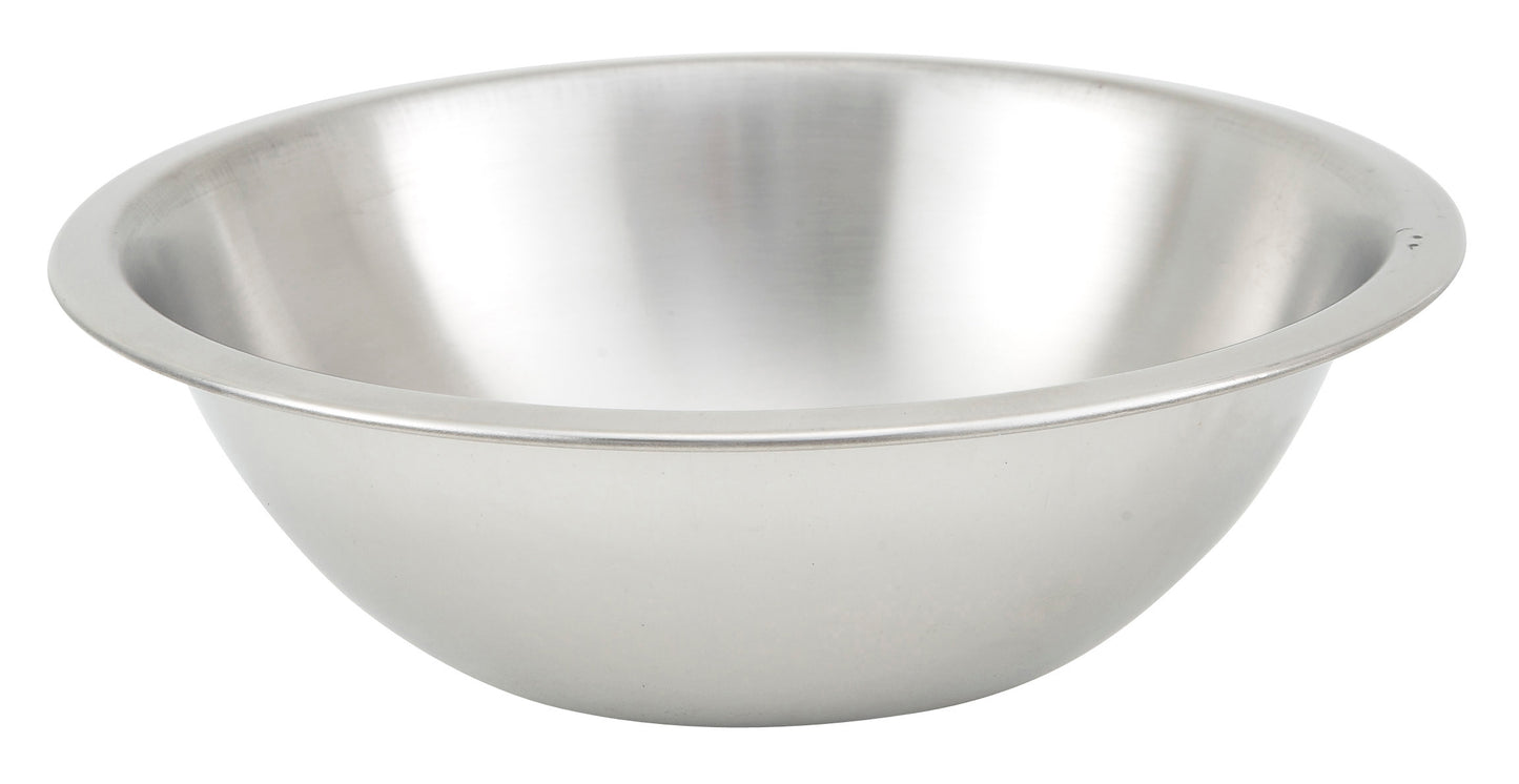Winco MXHV-75 3/4 Qt. Stainless Steel Heavy Duty Shallow Mixing Bowl