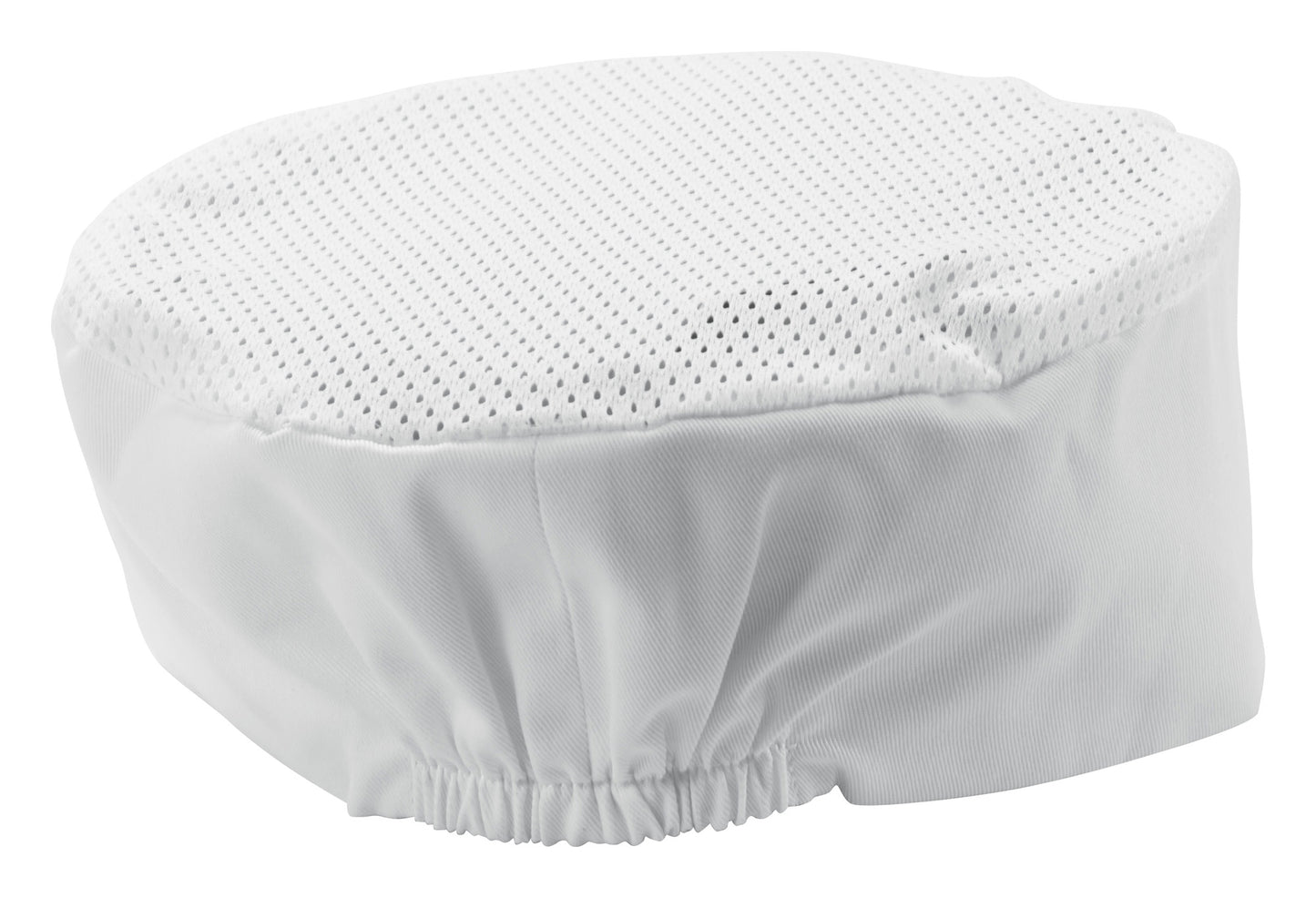 Winco CHPB-3WR Regular Size White Ventilated Pillbox Hat