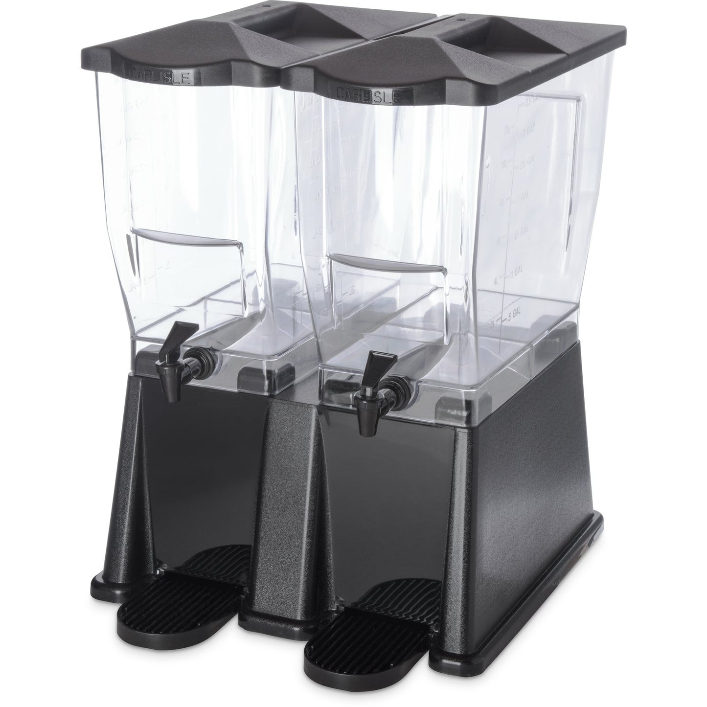 Carlisle 1085303 3.5 Gallon Black Double TrimLine Economy Beverage Dispenser