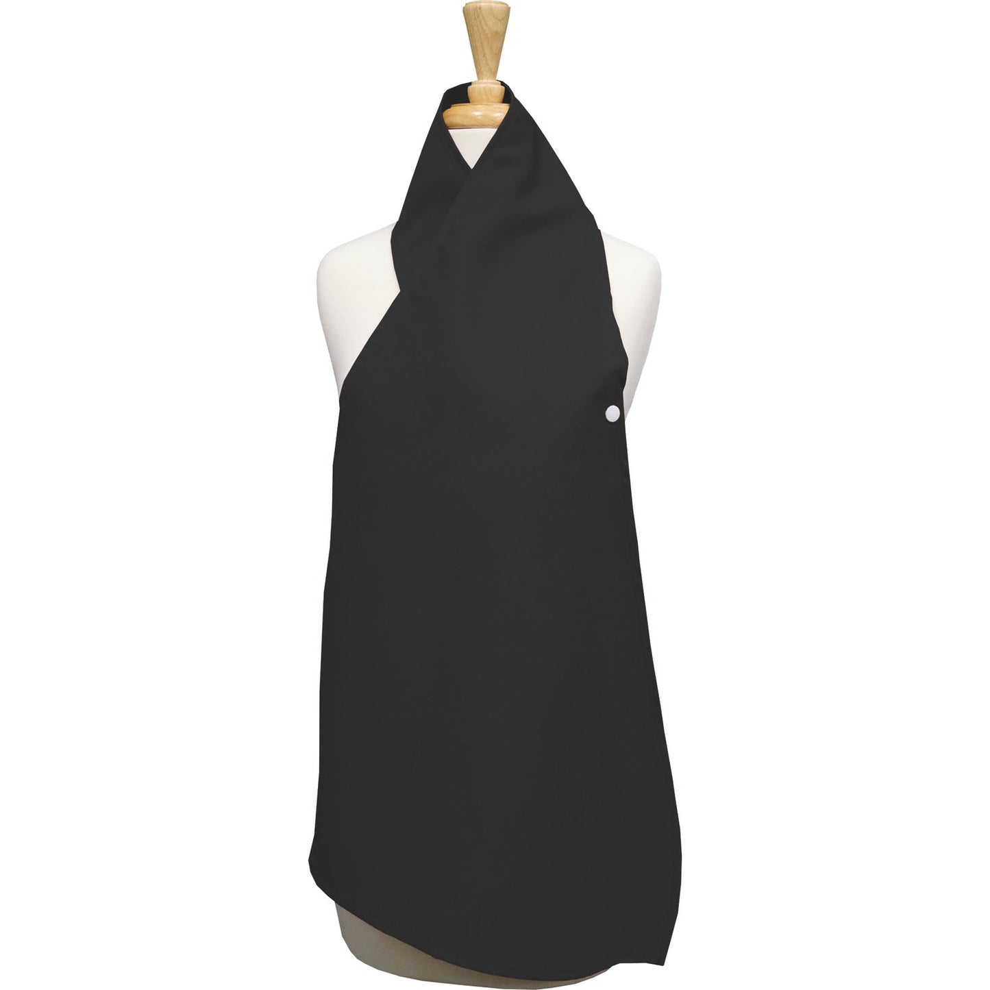 Snap Drape 54482534DS014 34" x 25" Black 50% Spun Polyester/50% Filament Dining Scarf