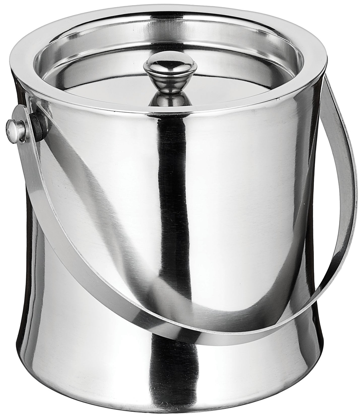 Winco ICB-60 60 oz. Stainless Steel Double-Wall Ice Bucket