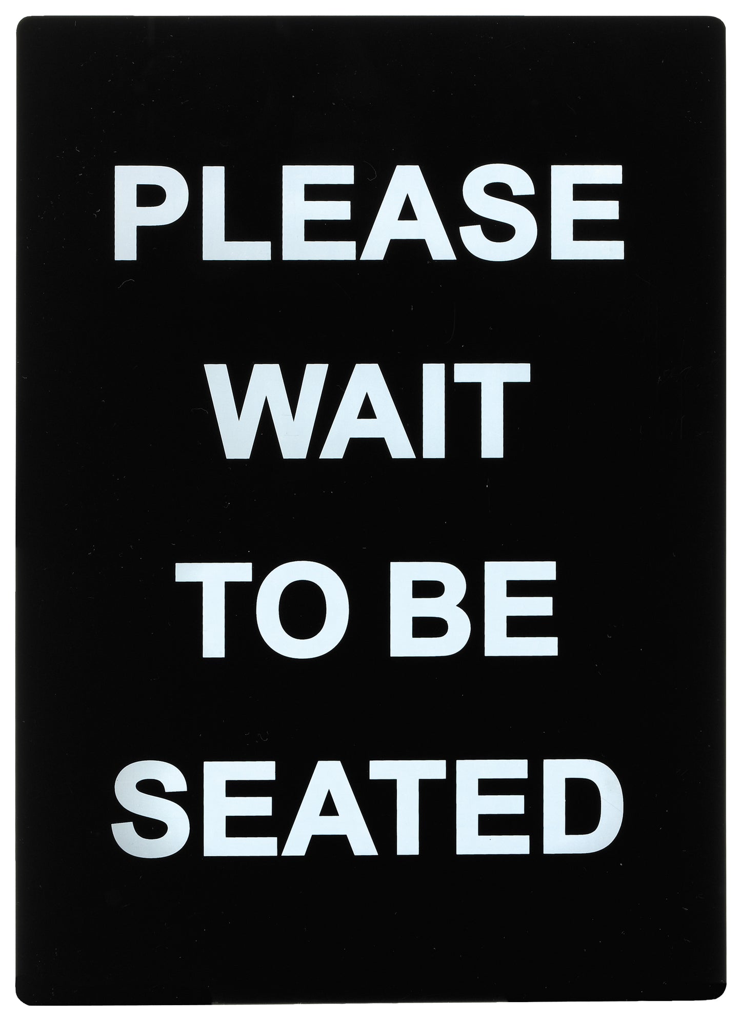 Winco SGN-802 Stanchion Sign - "Please Wait To Be Seated"