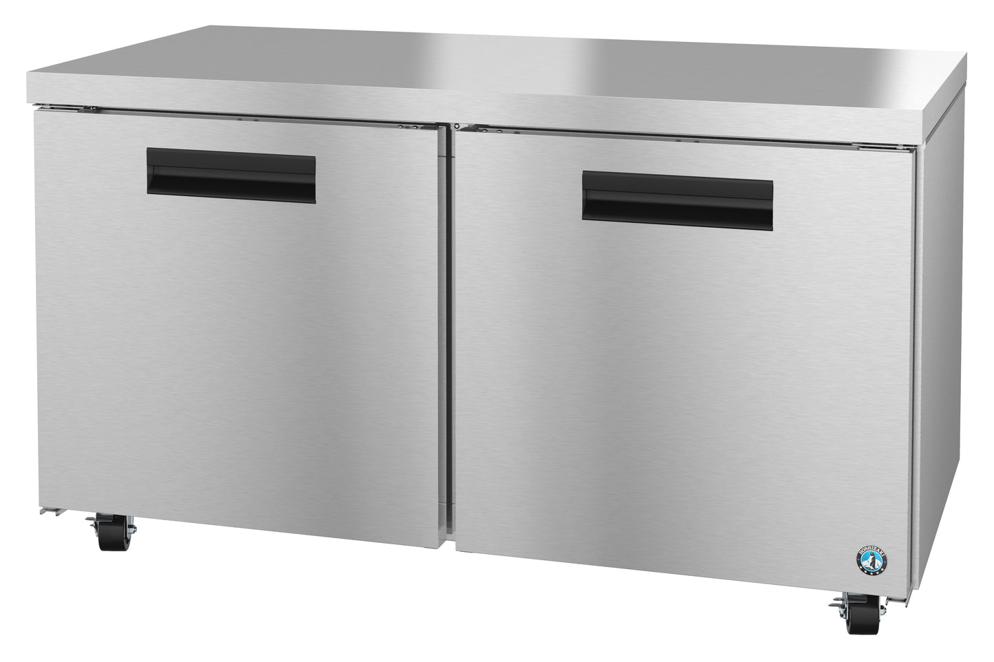 Hoshizaki UF60A Two Section Stainless Doors Undercounter Freezer