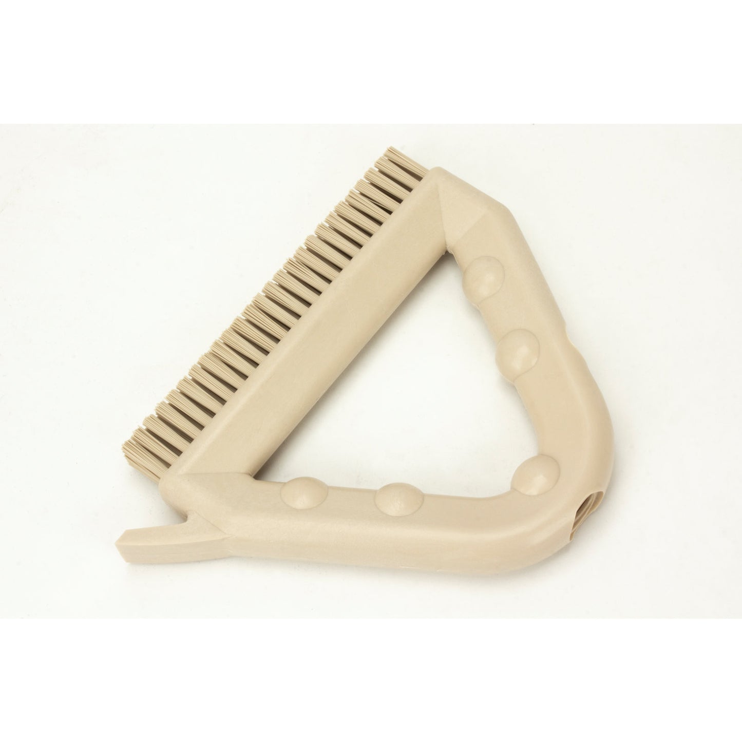 Carlisle 41323EC25 9" Tan Spart Color Coded Tile and Grout Brush