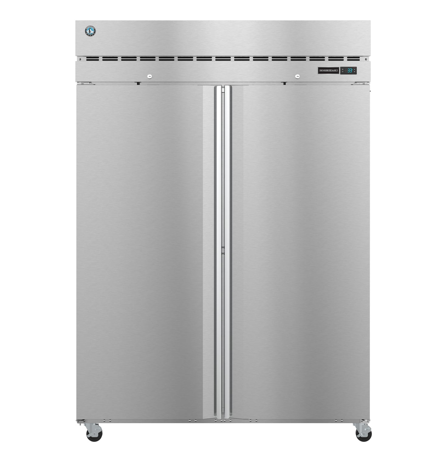 Hoshizaki F2A-FS Two Section Full Stainless Door with Lock Upright Freezer