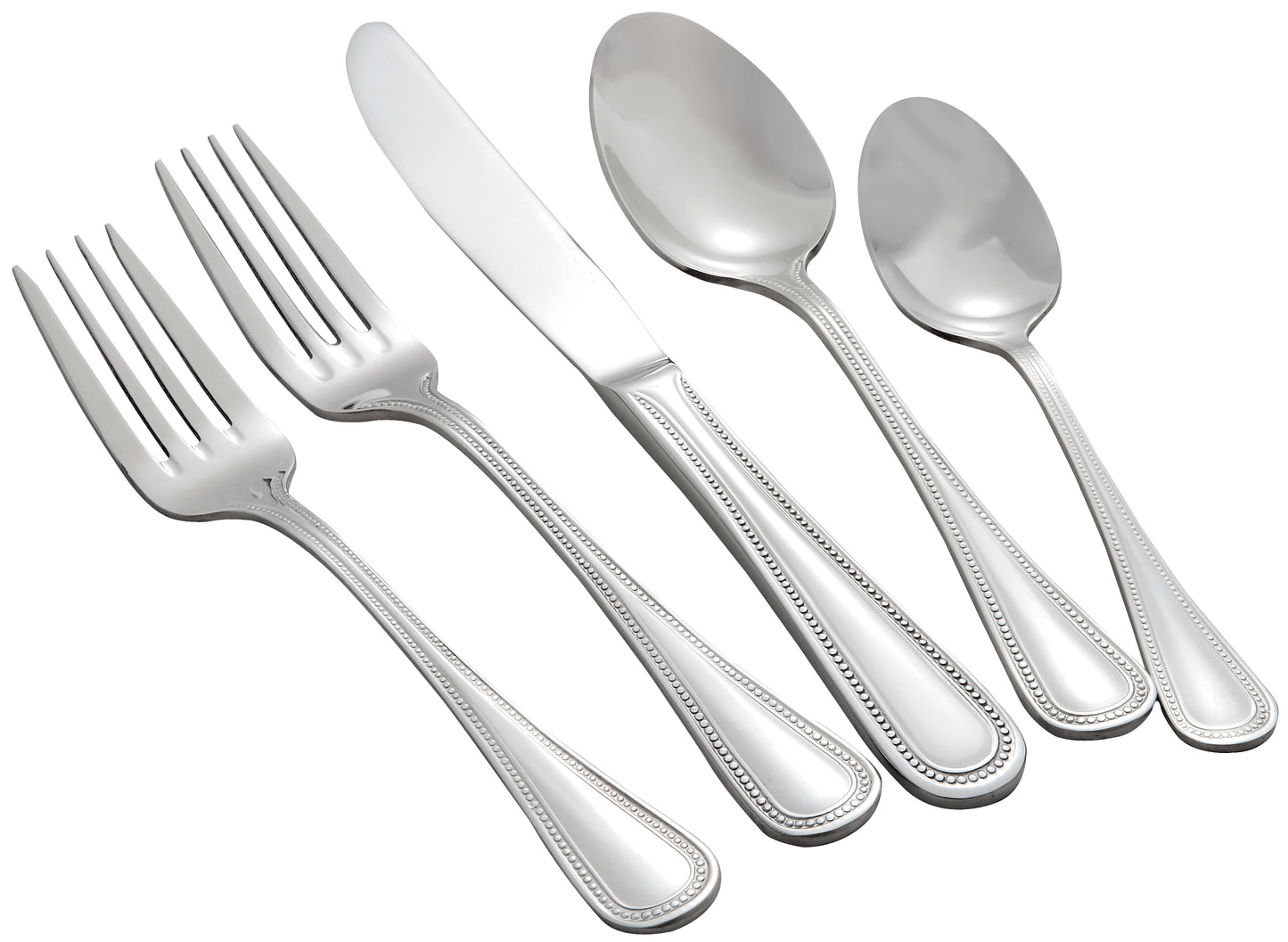 Winco 0036-06 Deluxe Pearl Salad Fork, 18/8 Extra Heavyweight