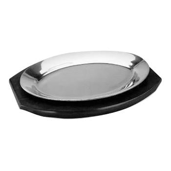 Omcan 80092 Black Wood Underliner for 12" Aluminum Sizzling Platter