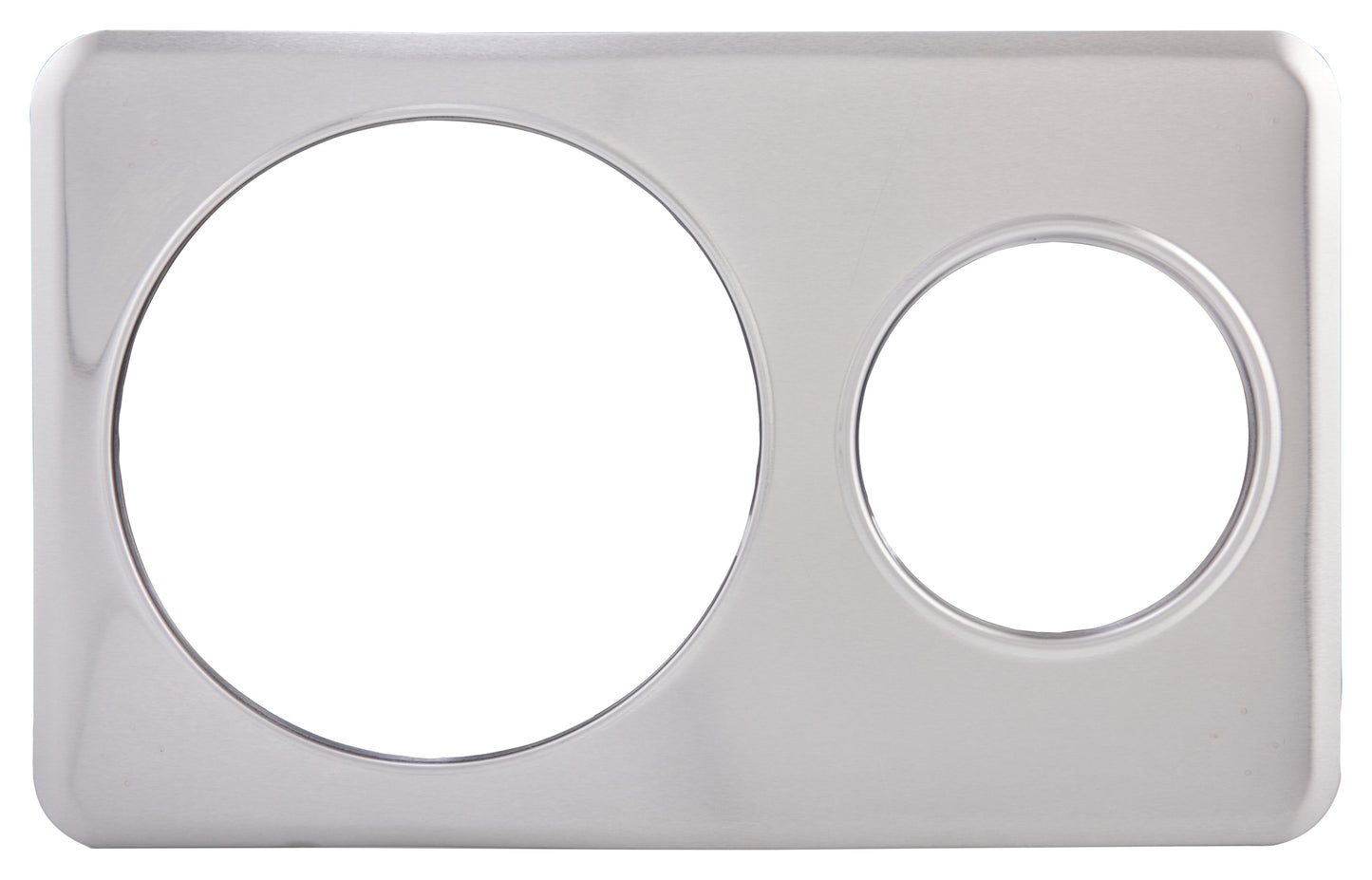 Winco ADP-610 6-3/8" & 10-3/8" Holes Stainless Steel Adaptor Plate
