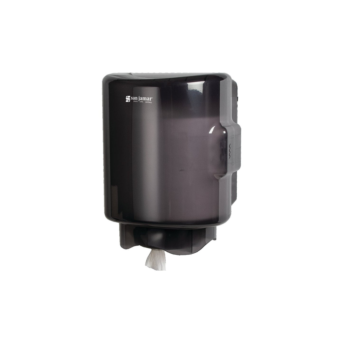 Carlisle T420TBK Black Centerpull Towel Dispenser