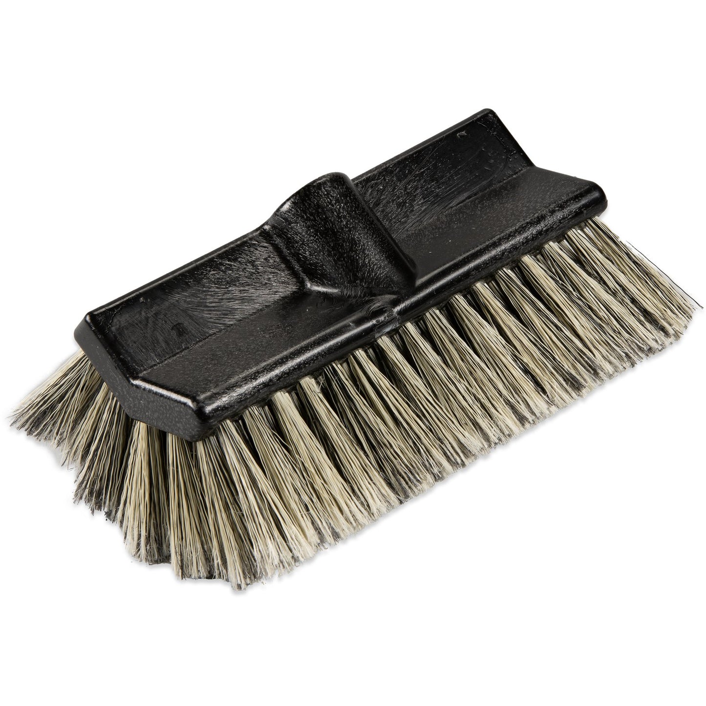 Carlisle 3649700 10" Black Flo-Pac Flo-Thru Dual Surface Brush with Flagged Polystyrene Bristles
