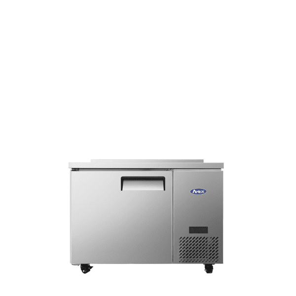 Atosa MGF44GR 44" Worktop Refrigerator with Backsplash, Side Mount Compressor