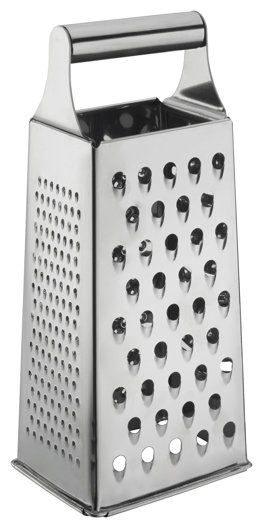 Winco SQG-1 4" x 3" x 9" Stainless Steel Tapered Box Grater