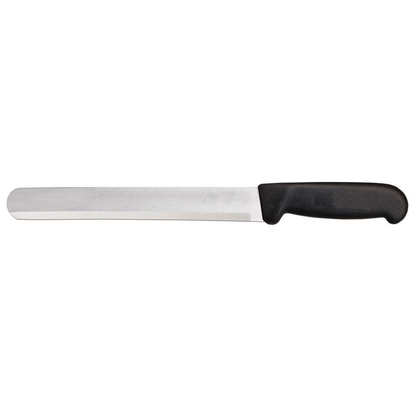 Omcan 12524 12-inch Black Polypropylene Handle Slicer Straight Knife