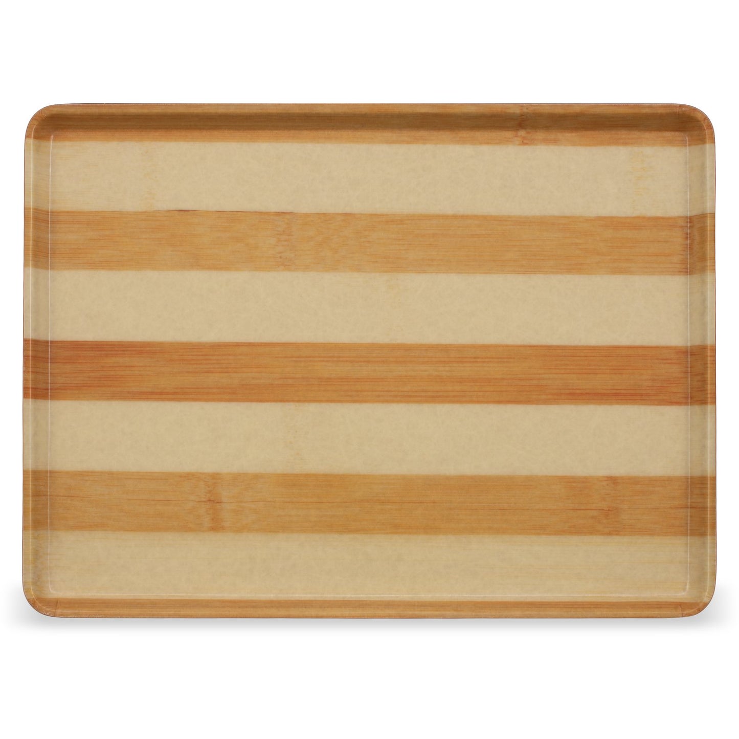 Carlisle 1216LWFG092 12" x 16" Butcher Block Glasteel Wood Grain Low Edge Tray