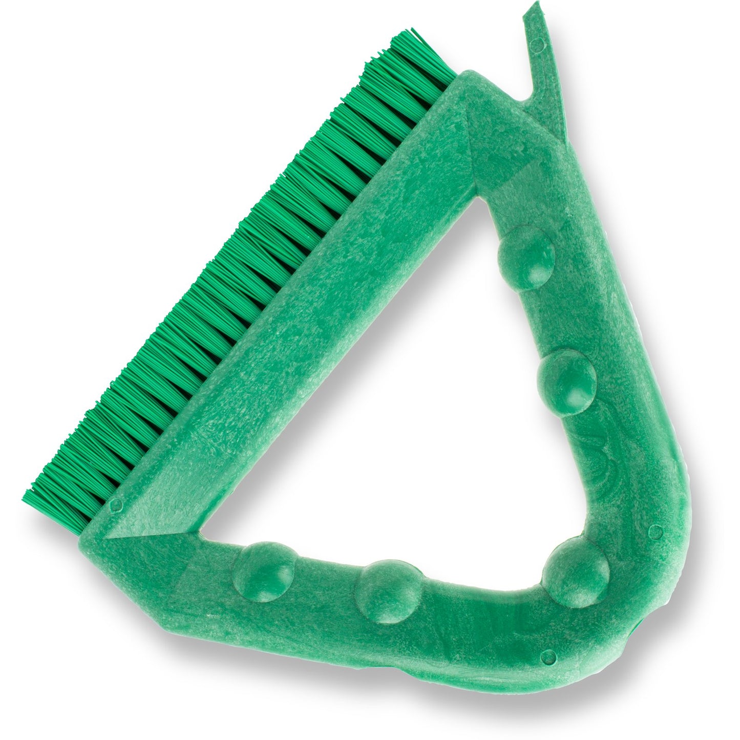 Carlisle 41323EC09 9" Green Spart Color Coded Tile and Grout Brush