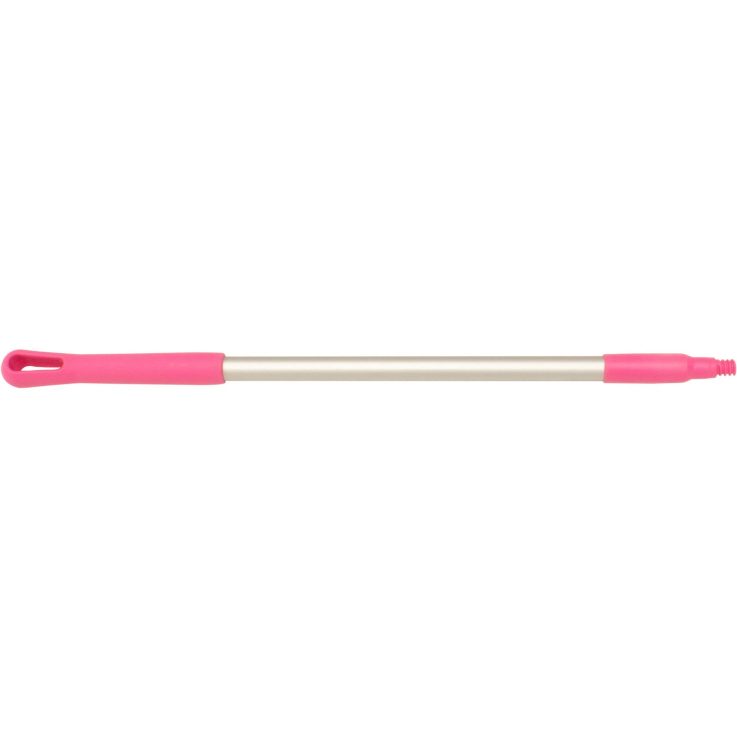 Carlisle 40246EC26 30" Pink Natural Aluminum Handle with Color-Coded Tip and Hang Up Cap
