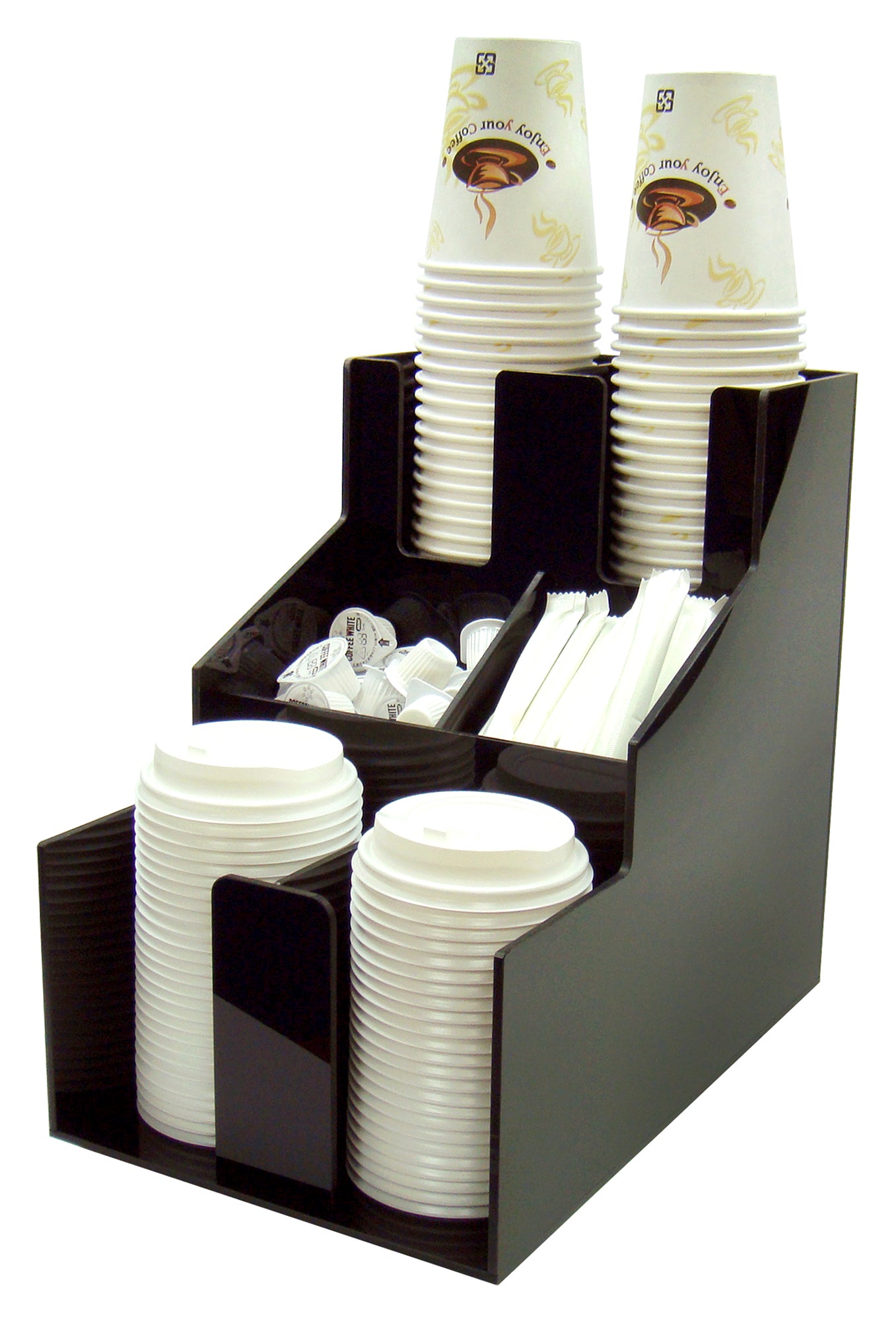 Winco CLSO-2T 3-Tier Cup & Lid Organizer