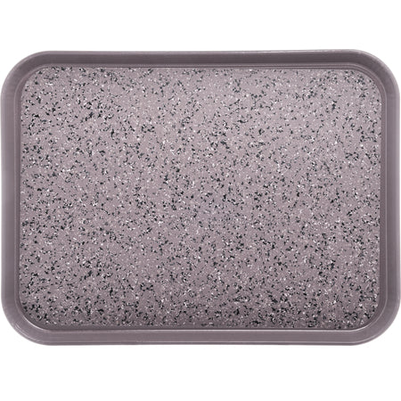 Carlisle DXSMC1520NSM31 15" x 20" Latte Glasteel Marble Non-Skid Tray