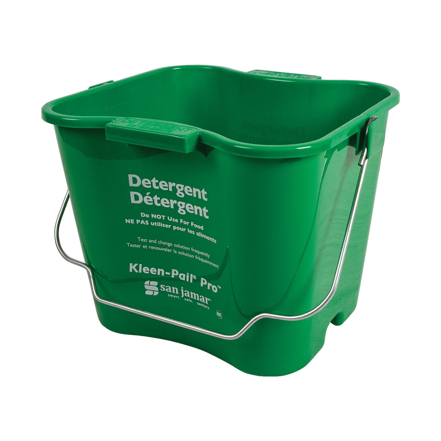 San Jamar KPP256GN Green Polypropylene Kleen-Pail Pro 8 Quart