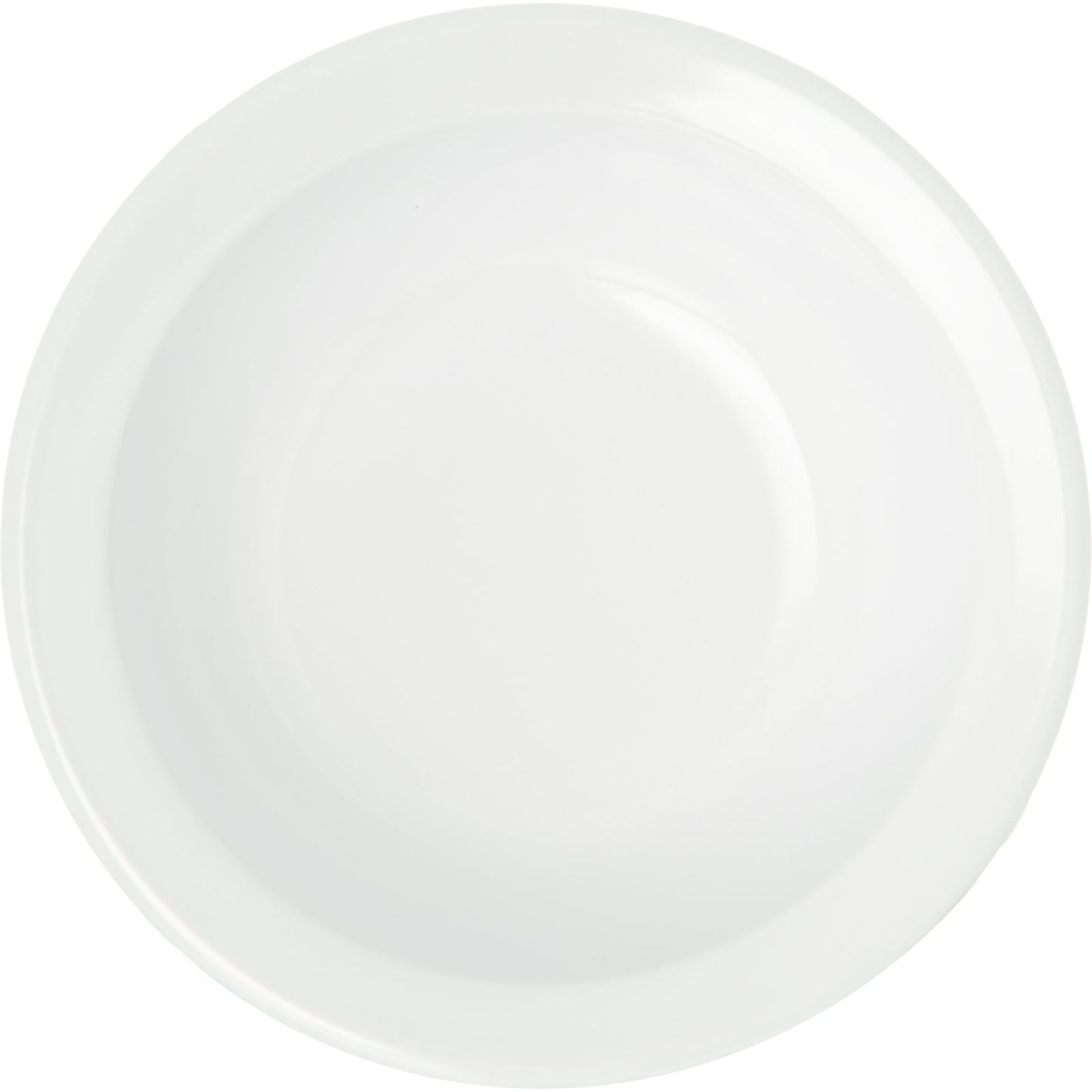 Carlisle KL80502 4.75 oz White Kingline Melamine Rimmed Fruit Bowl