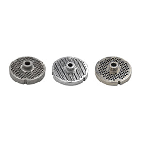 Omcan 24011 #32 Three Notches/Two Flat Sides Stainless Steel Machine Plate with Hub, 25mm (1")