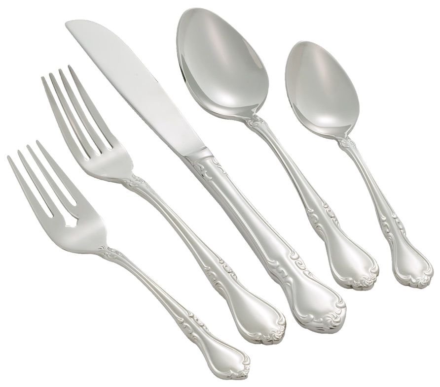 Winco 0039-05 Chantelle Dinner Fork, 18/8 Extra Heavyweight
