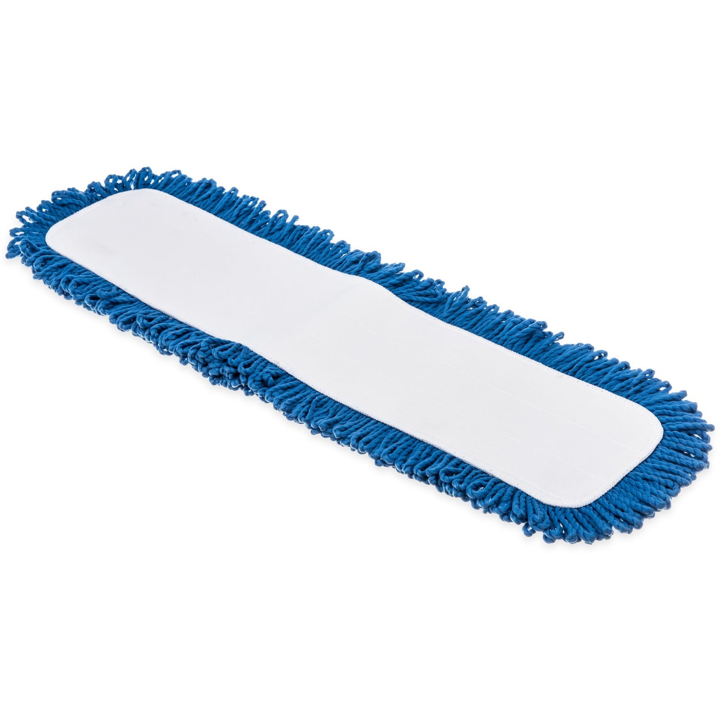 Carlisle 363312414 24" Blue Polyester/Polyimide Blend Microfiber Dry Mop Pad