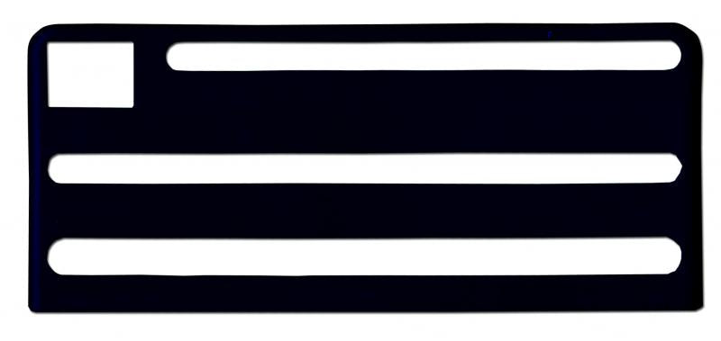 Omcan 17882 Black Insert for Extra Small Stainless Steel Knife Racks