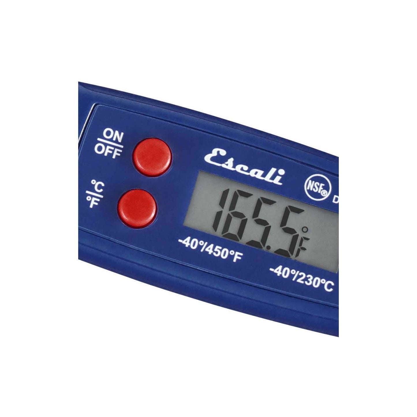 San Jamar THDGWP 7.8 x 1 x 0.5 in (11) Blue Waterproof Digital Thermometer