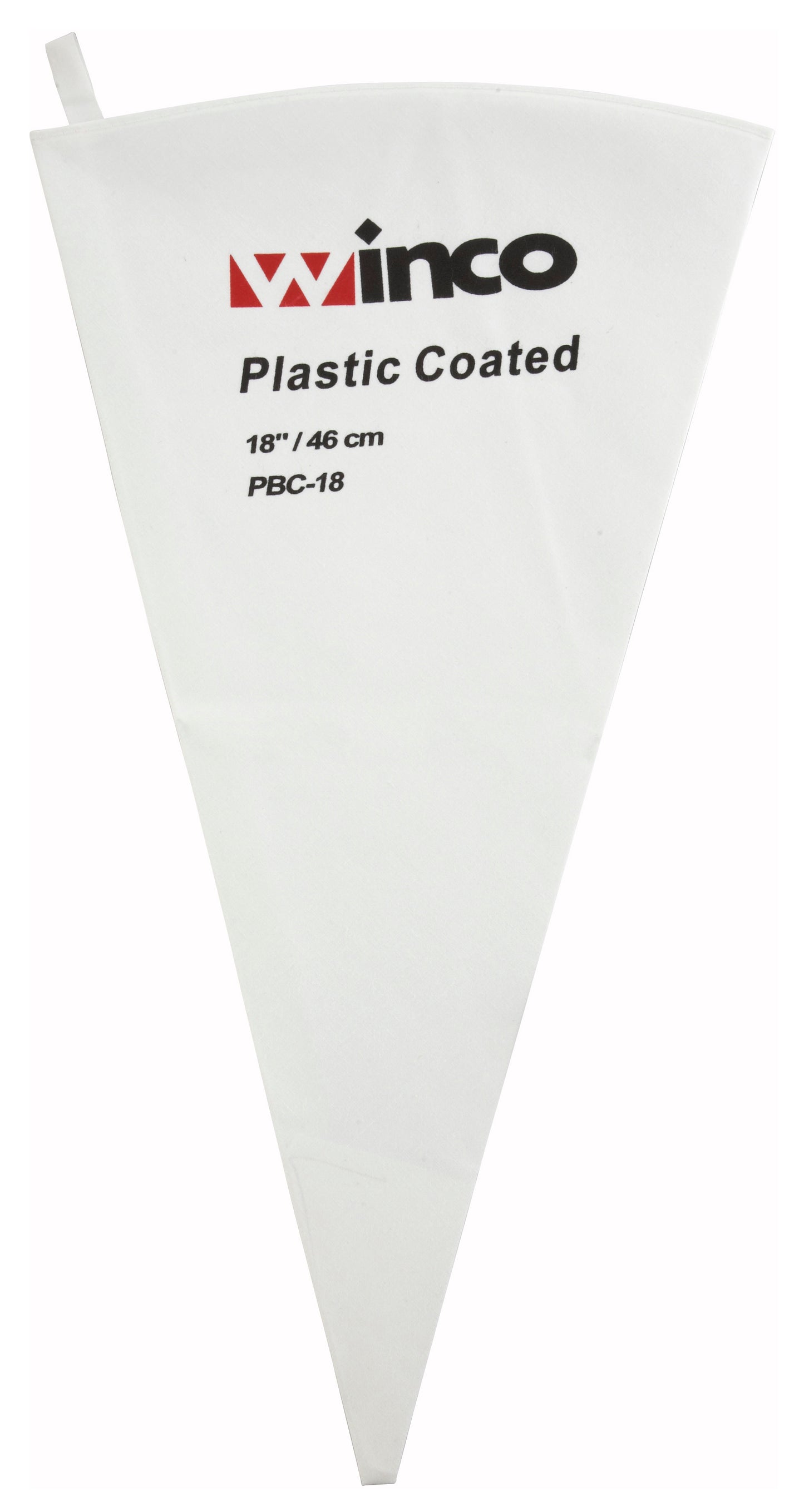 Winco PBC-18 18" Cotton w/ Plastic Coating Pastry Bag