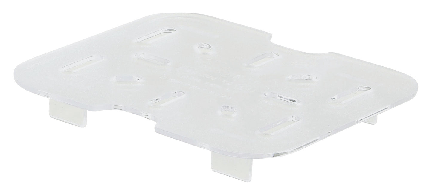 Winco SP76DS 1/6 Size Polycarbonate Drain Shelf