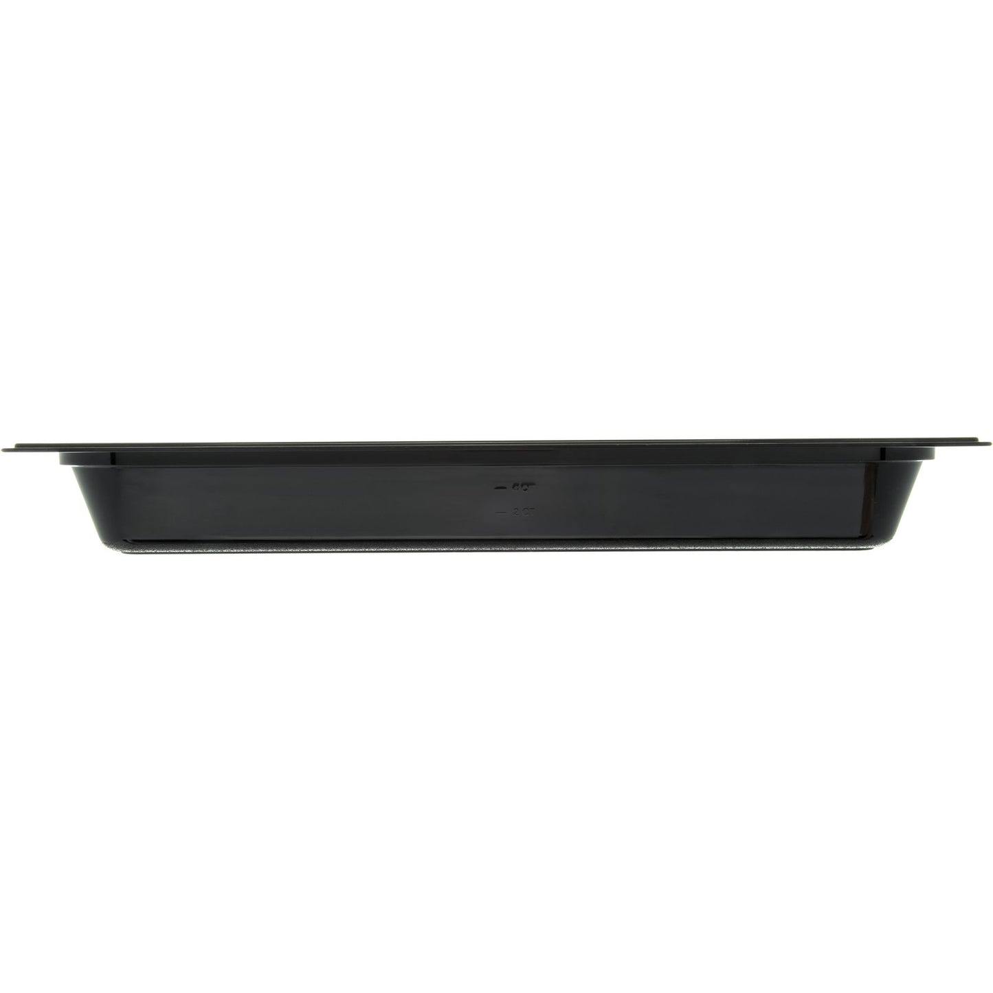 Carlisle 10200B03 Full-Size Black Polycarbonate StorPlus Food Pan, 2.5" Deep