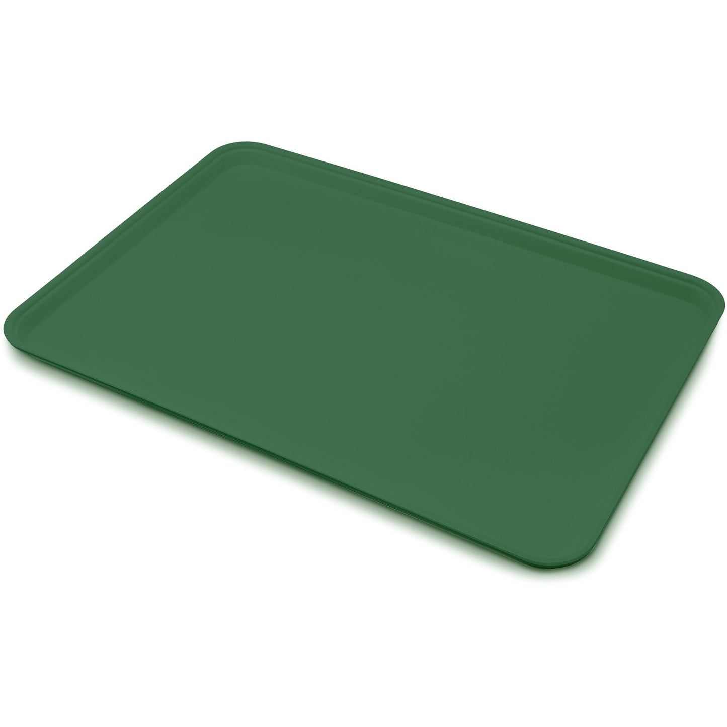 Carlisle 2618FGQ010 17.9" x 25.6" Forest Green Glasteel Tray Display/Bakery