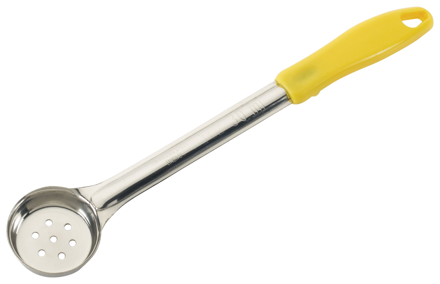 Winco FPP-1 1 oz. Yellow Stainless Steel Perforated Food Portioner