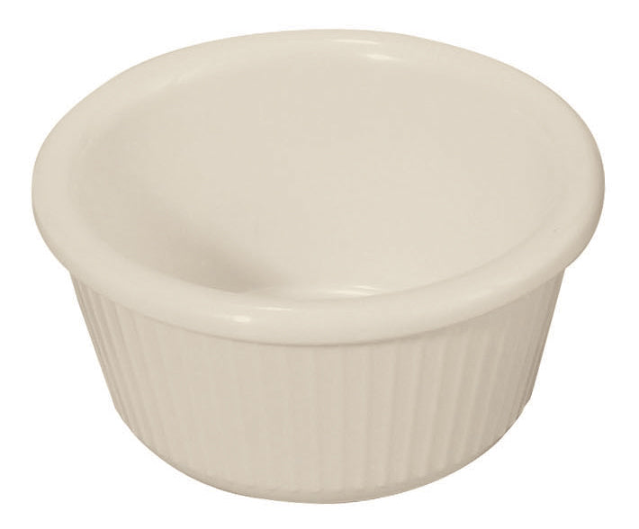 Winco RFM-3B 3 oz. Bone Fluted Ramekins