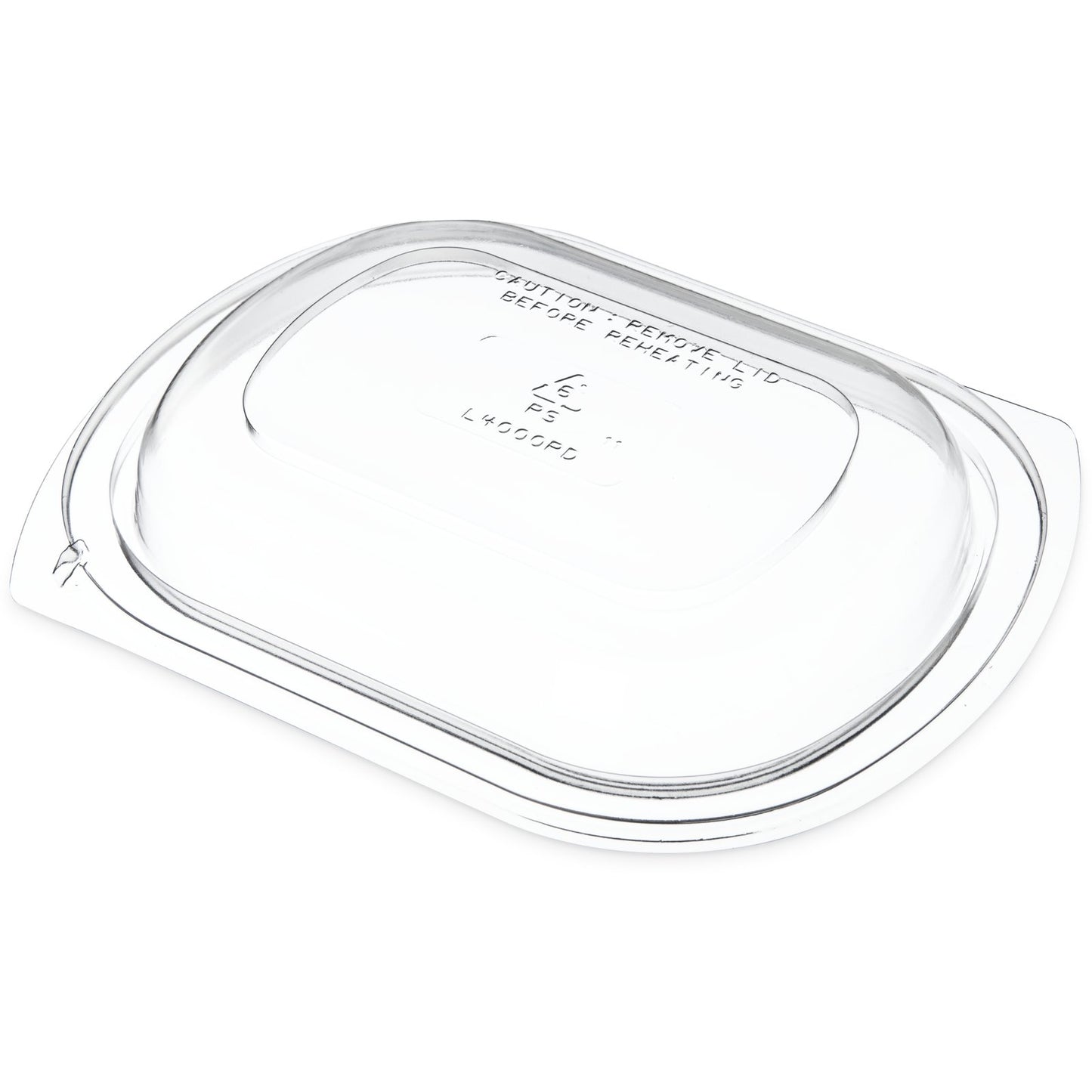 Proex DXL4000PDCLR Clear Dome Lid for Microwaveable Small Entrée Platters (250/cs)