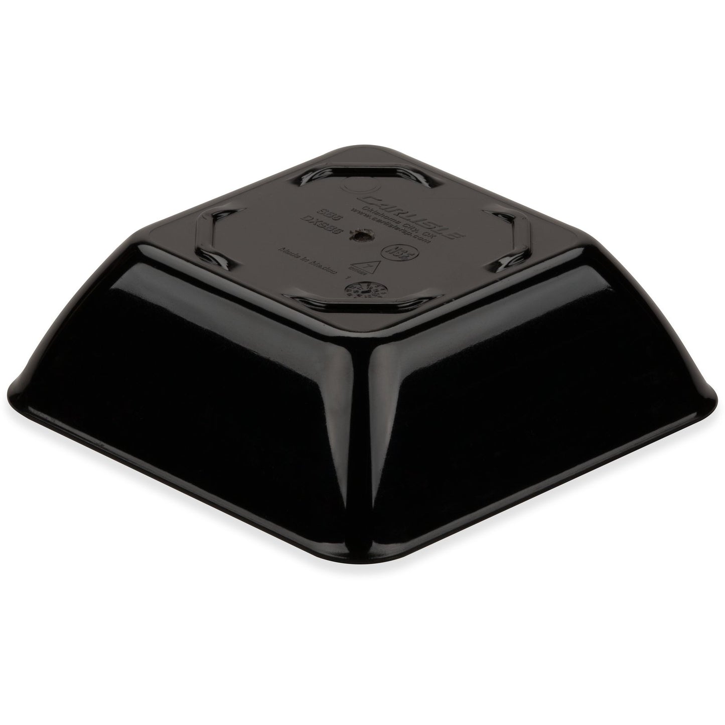 Dinex DXSB603 6 oz Black Square SAN Bowl (48/cs)