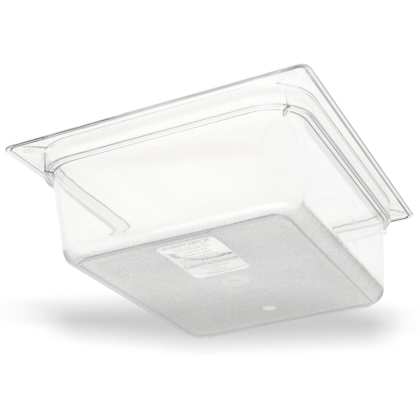 Carlisle 10221B07 1/2 Size Clear Polycarbonate StorPlus Food Pan, 4" Deep