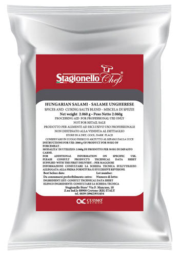 Omcan 47003 2.06 kg / bag Curing Salts and Spice Blends for Rapid Fermentation Salami Hungarian Salami