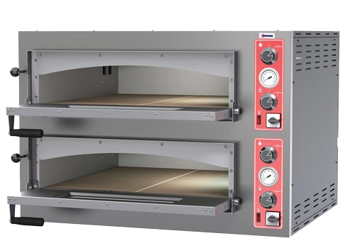 Omcan 45199 Double Chamber Pizza Oven Entry Max Series - 1 Phase