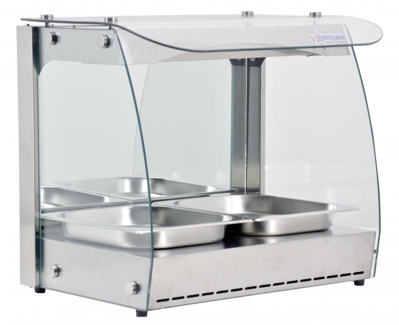 Omcan 43120 22-inch Single Shelf Full Service Heated Display Case with 66L capacity