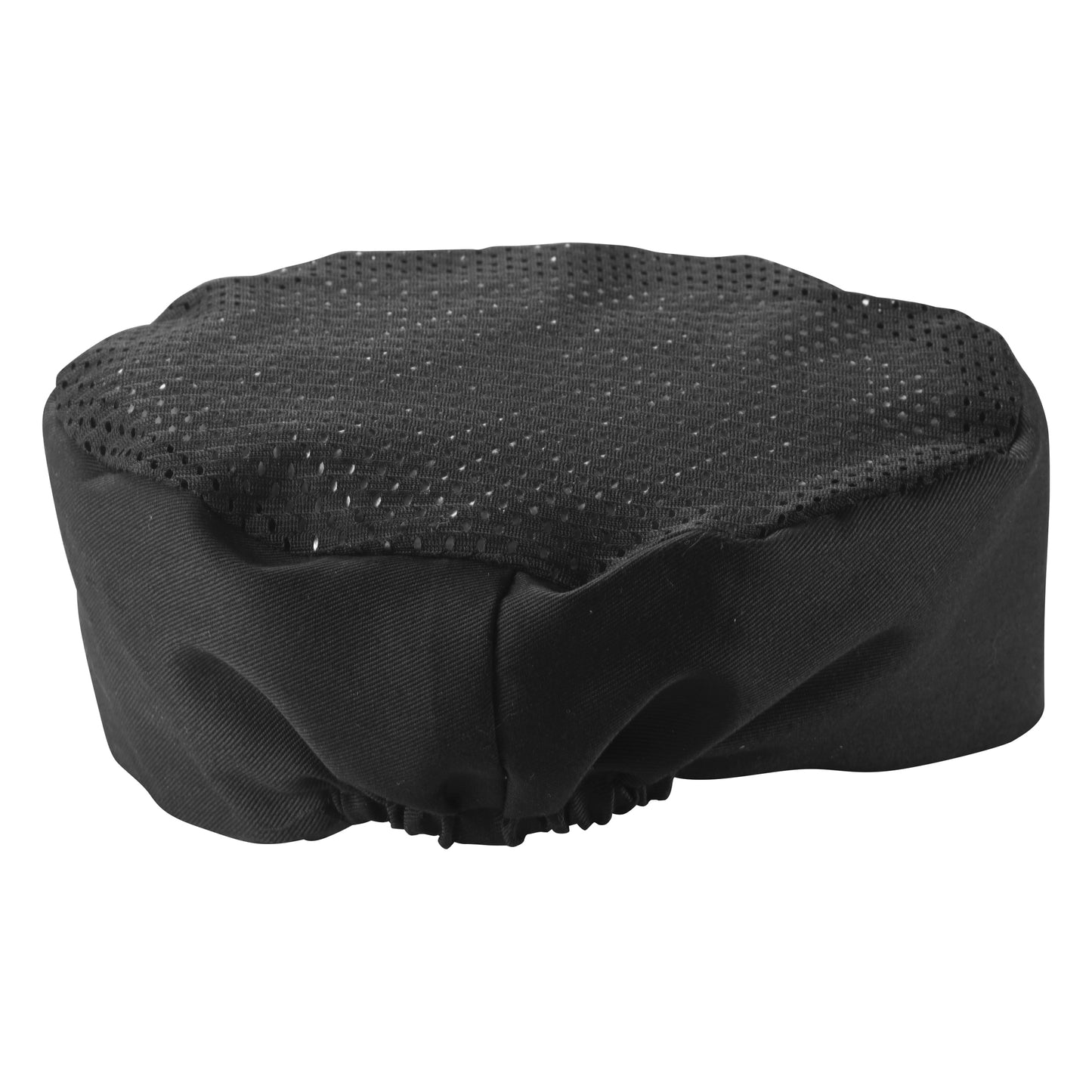 Winco CHPB-3BR Regular Size Black Ventilated Pillbox Hat