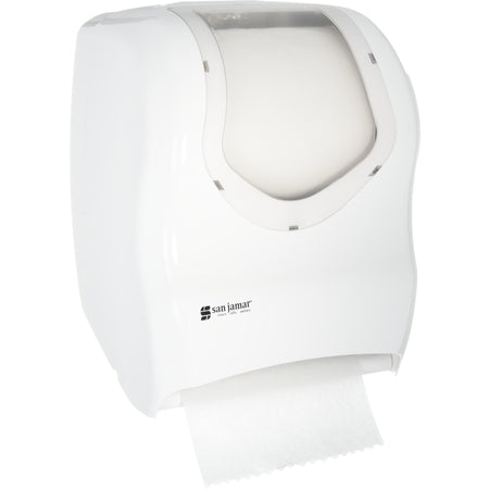 San Jamar T1370WHCL White/Clear Tear-N-Dry Classic