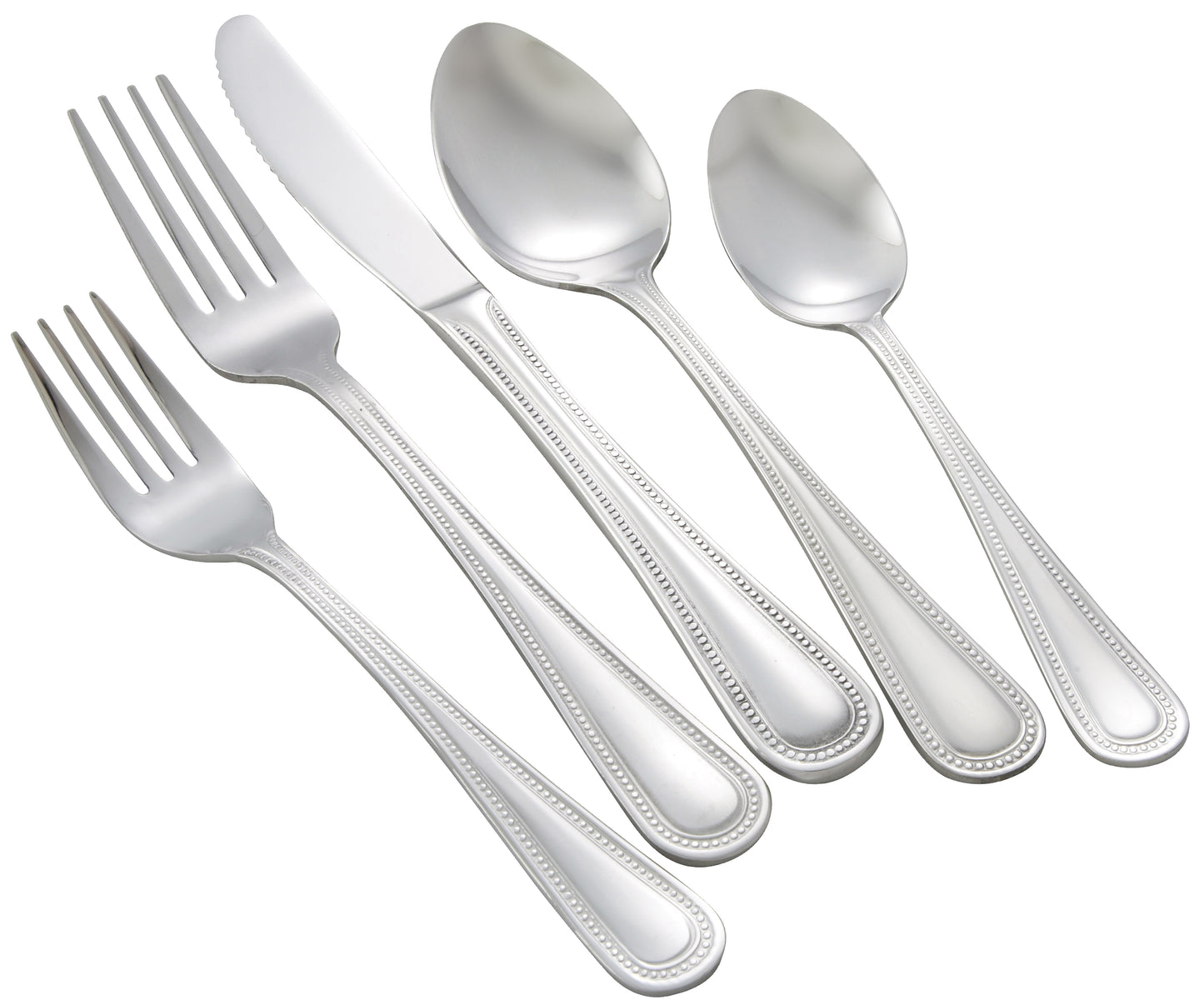 Winco 0005-06 Dots Salad Fork, 18/0 Heavyweight