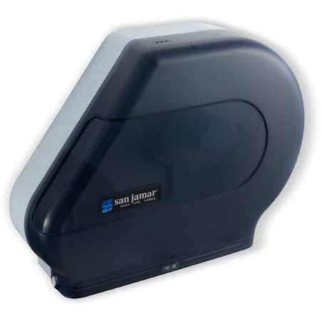 San Jamar R6500TBK 12-13" Black Pearl High Impact Plastic Classic Quantum Jumbo Bath Tissue Dispenser, 3.25" core