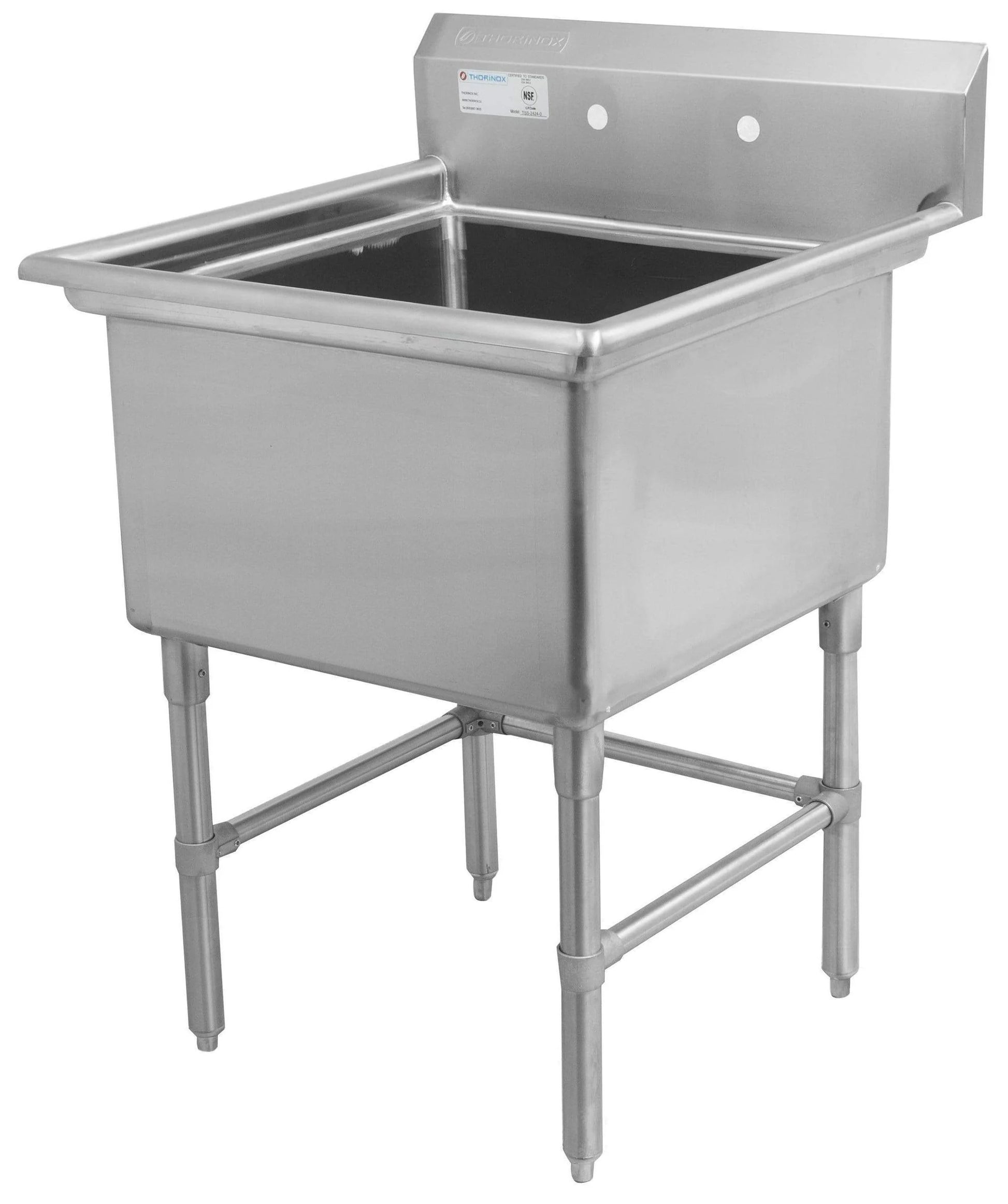 Thorinox TSS-1821-0 18" x 21" Single Sink with No Drainboard