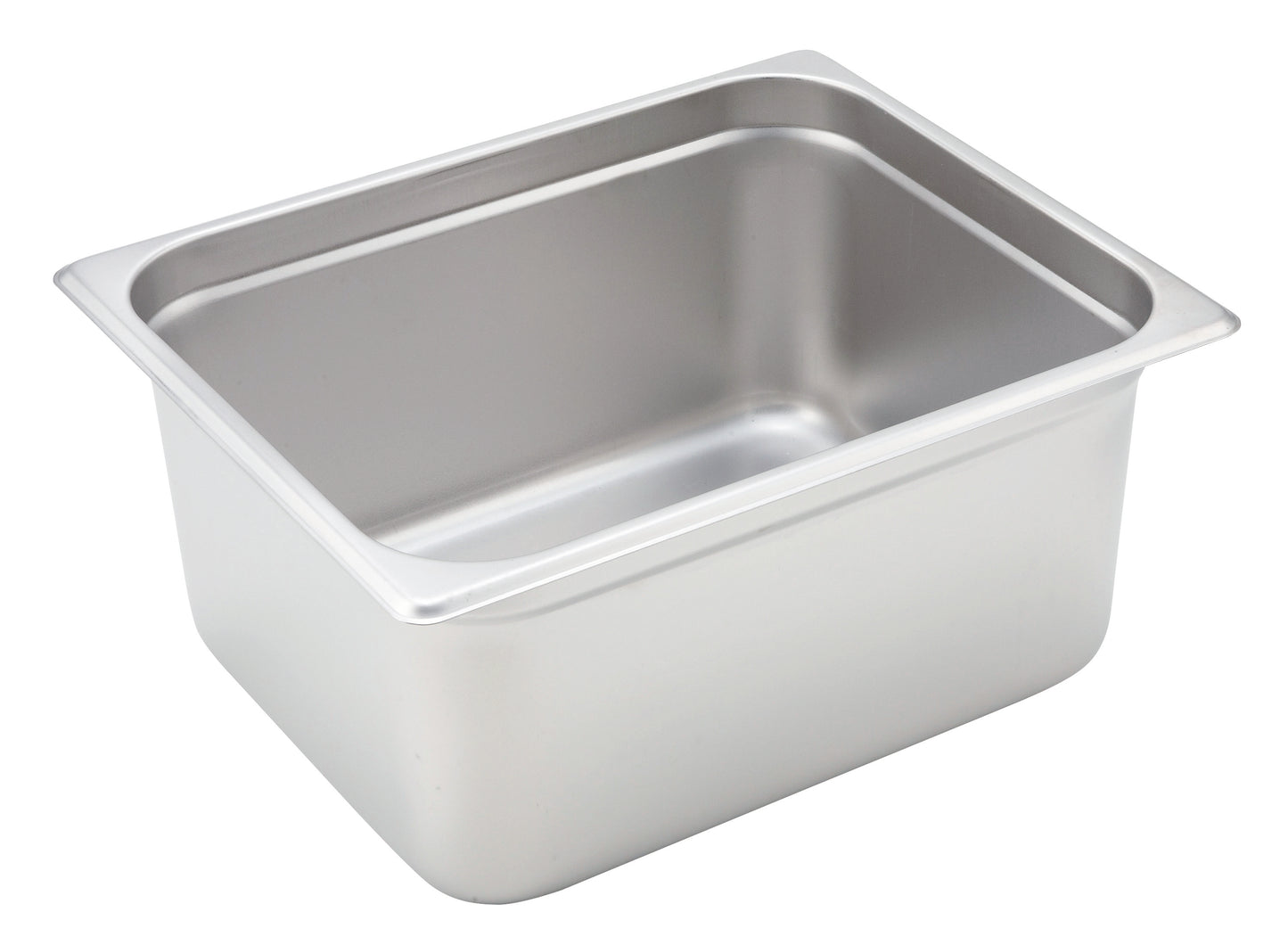 Winco SPJH-206 Half-size Stainless Steel Anti-jam Steam Pan, 6" Deep