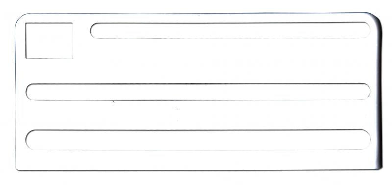 Omcan 12923 White Insert for Extra Small Stainless Steel Knife Racks