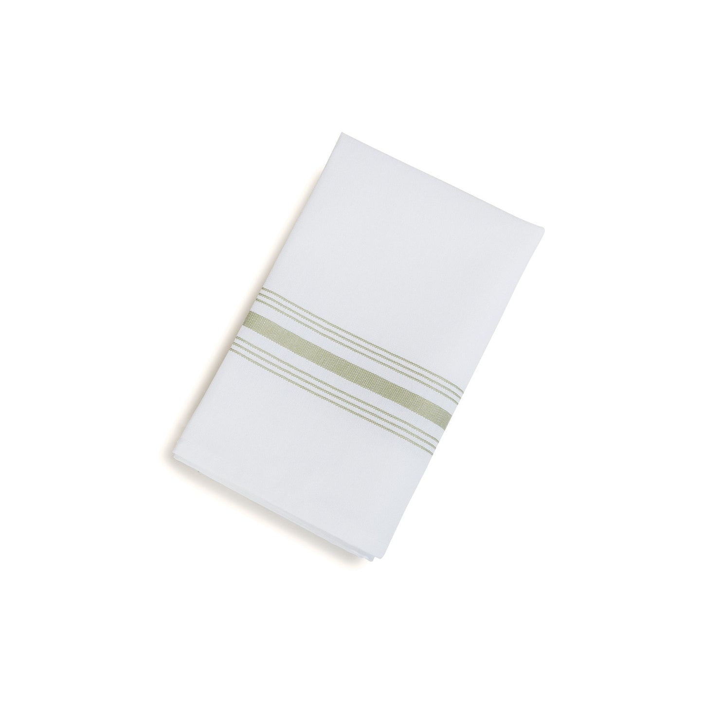 Snap Drape 53771822NH147 18" x 22" Sage 50% Spun Polyester/50% Filament Bistro Striped Napkin