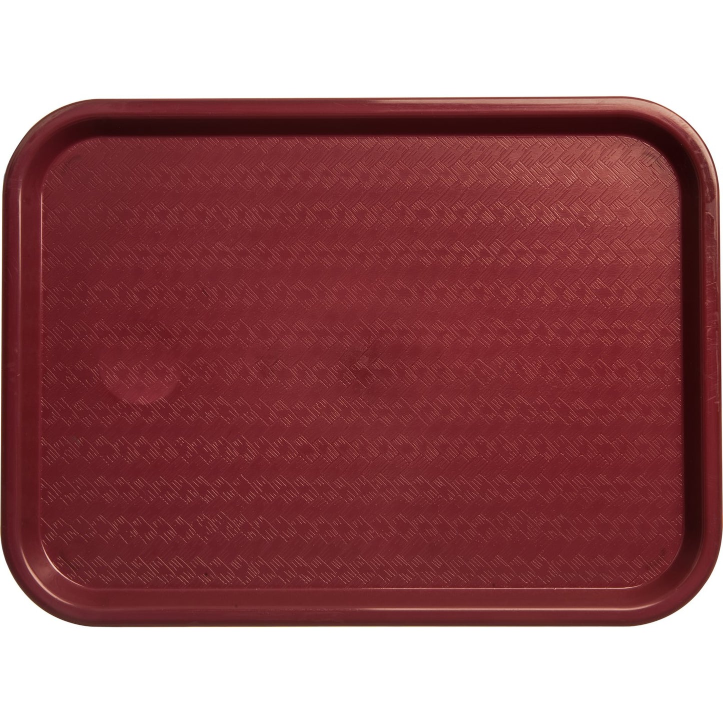 Carlisle CT121661 12" x 16" Burgundy Cafe Fast Food Cafeteria Tray